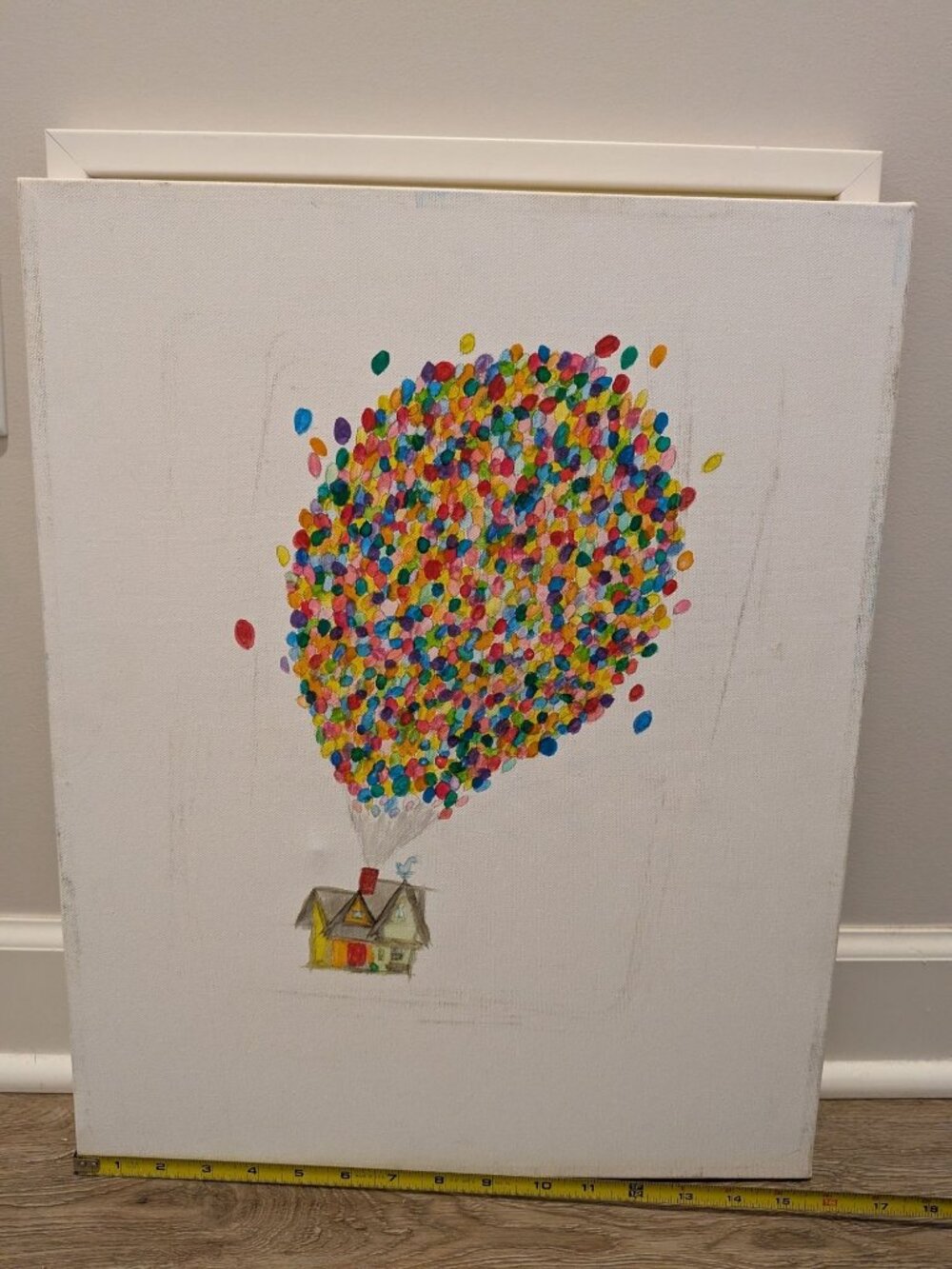 Canva Balloons wall art kid room like UP